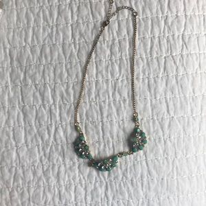 Statement necklace, turquoise
